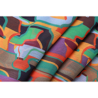Digital Print Recycled Polyester Crinkle GGT