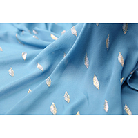 85% Viscose 15% Metallic Chiffon