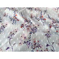 55% EcoVero 45% Viscose Crinkle Clipped Jacquard